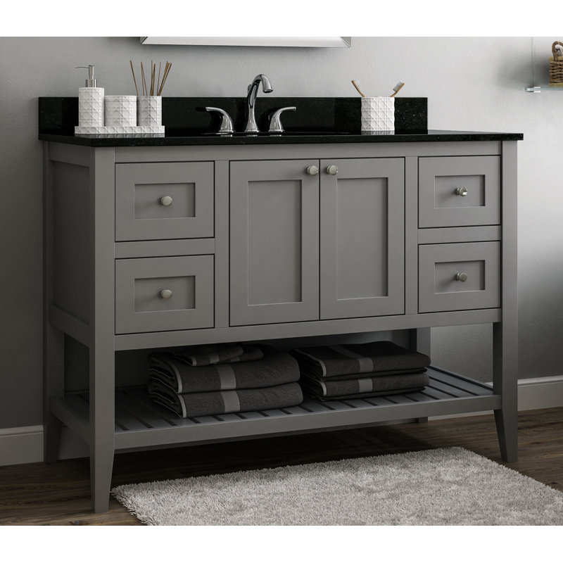 CNC Vanguard 48" Single Bathroom Vanity Base Only & Reviews